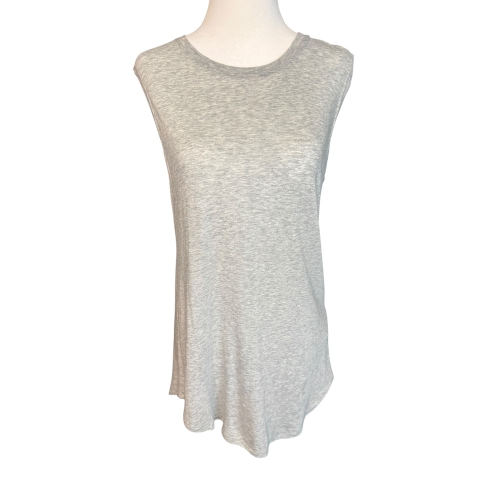 AG Adriano Goldschmied Womens Heather Gray Sleeveless Muscle Tee Top Size Small